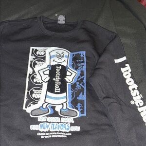 South Pole Black Kids' Graphic Sweatshirt with White & Blue Print